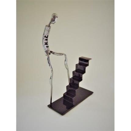 Sculpture L'attente 6 by AL Fer & Co | Sculpture Raw art Metal, Mixed