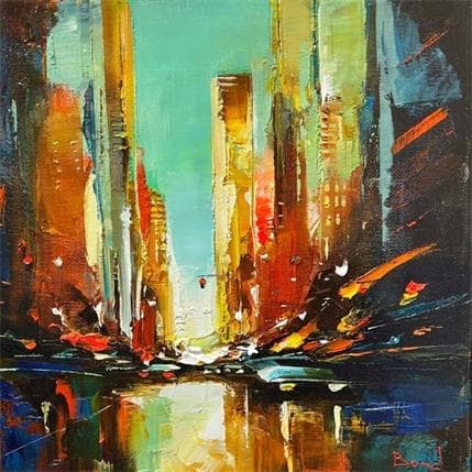 Painting NY 8 SA by Bond Tetiana | Painting Figurative Oil Urban