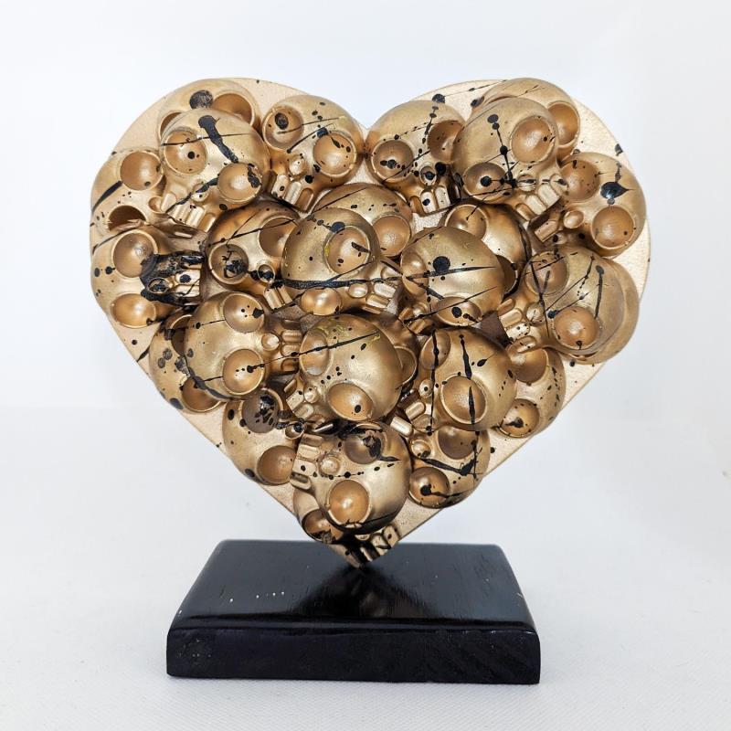 Sculpture Heartskull C13 by VL | Sculpture Pop-art