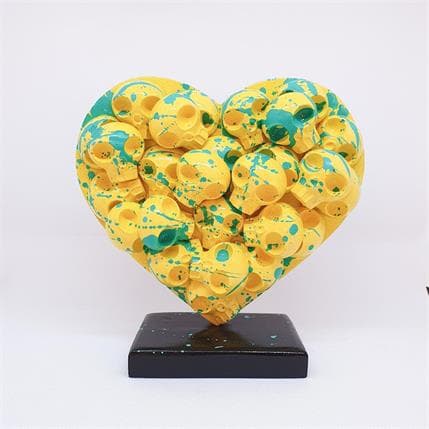Sculpture Heartskull C16 by VL | Sculpture Pop art Mixed Pop icons