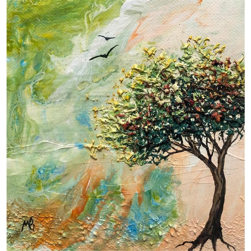 Painting Tumultes de couleurs by Blandin Magali | Painting Figurative Oil Landscapes