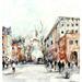 Peinture Toulouse centre ville par Poumelin Richard | Tableau Figuratif Urbain Scènes de vie Huile Acrylique