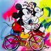 Painting ride with me by Mestres Sergi | Painting Pop-art Pop icons Graffiti Cardboard Acrylic