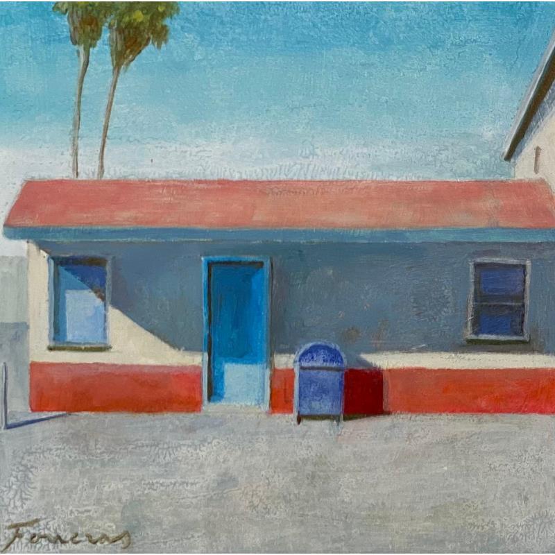 Painting L'attente de la lettre désirée by Foucras François | Painting Figurative Mixed Landscapes
