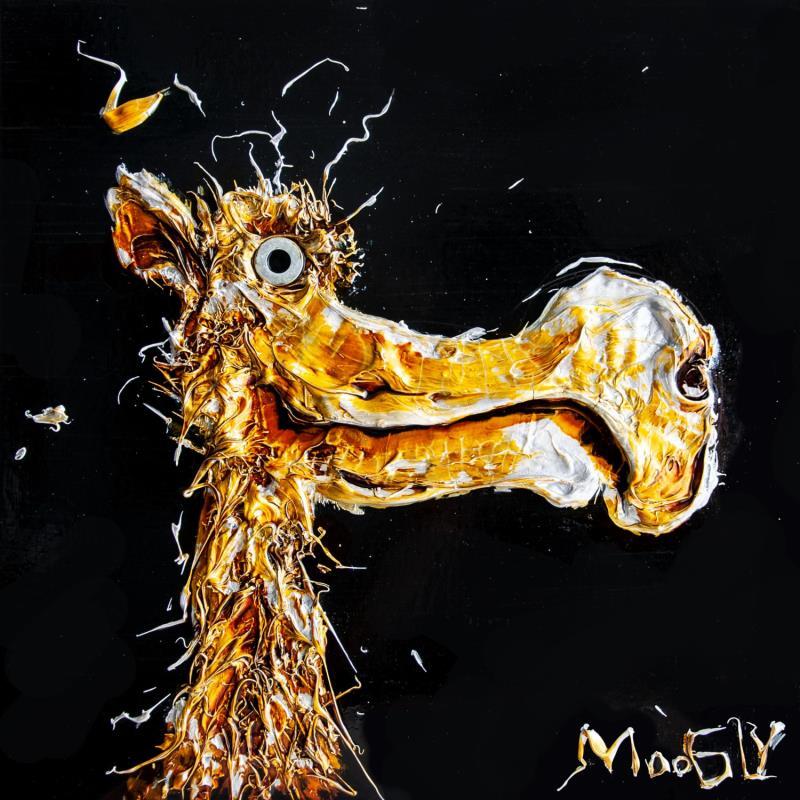 Painting Autosuffisus by Moogly | Painting Figurative Animals Wood Acrylic