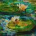 Peinture Grand jardin par Solveiga | Tableau Figuratif Paysages Marine Nature Huile Acrylique