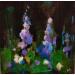 Gemälde Jardin 2 von Solveiga | Gemälde Figurativ Landschaften Natur Öl Acryl