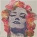 Peinture Marylin Monroe par Schroeder Virginie | Tableau Pop Art Mixte icones Pop