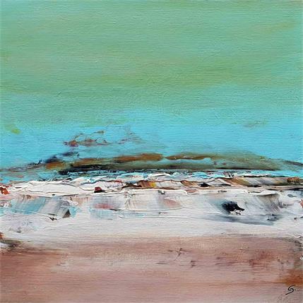 Painting RIVAGE INCONNU by Garella | Painting Abstract Acrylic Marine