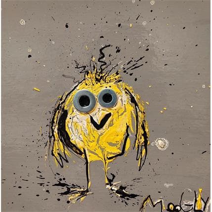 Peinture Brouillus par Moogly | Tableau Art Singulier Mixte animaux