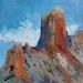 Painting Ancient Cliffs by Carrillo Cindy  | Painting Figurative Landscapes Oil