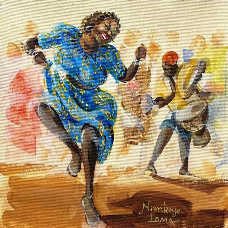 Painting La Danseuse au Djembe by Lama Niankoye | Painting