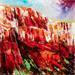 Peinture Arizona mountains par Reymond Pierre | Tableau Figuratif Paysages Huile