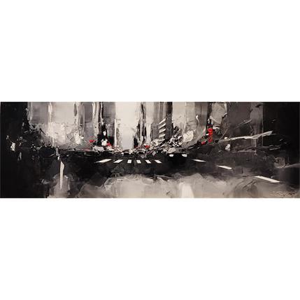 Painting Black White by Castan Daniel | Painting Figurative Oil Urban