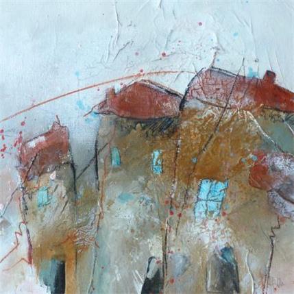 Painting PETIT CHEZ MOI 1 by Han | Painting Raw art Mixed Landscapes