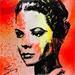 Painting grace kelly by Mestres Sergi | Painting Pop art Mixed Acrylic Portrait Urban Pop icons