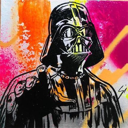 Painting lord vader by Mestres Sergi | Painting Pop art Acrylic, Mixed Pop icons, Portrait