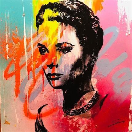 Painting grace by Mestres Sergi | Painting Pop-art Acrylic, Cardboard, Graffiti Pop icons, Portrait