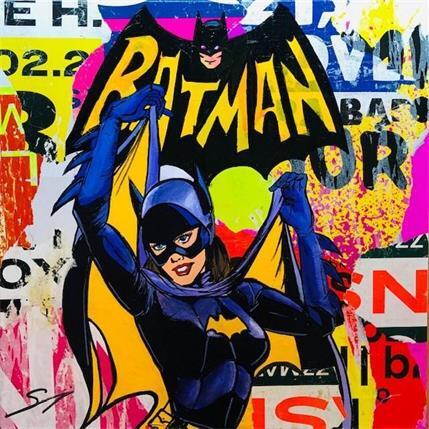 Painting my batwoman by Mestres Sergi | Painting Street art Acrylic, Mixed Pop icons
