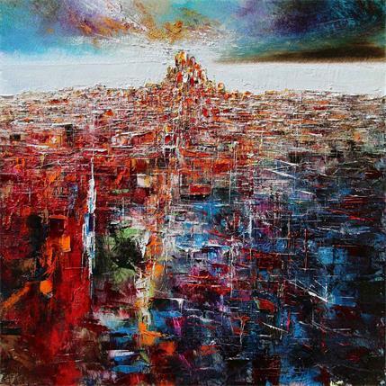 Painting New York by Reymond Pierre | Painting Abstract Mixed Urban