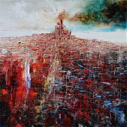 Painting New York by Reymond Pierre | Painting Abstract Mixed Urban