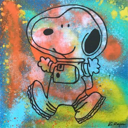 Painting Snoopy cosmos  by Kikayou | Painting Pop art Mixed Pop icons