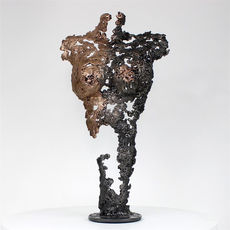 Skulptur Pavarti Un matin 68-22 von Buil Philippe | Skulptur Figurativ Metall Akt