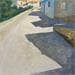 Painting Casting shadows by Foucras François | Painting Figurative Landscapes Urban Life style Acrylic
