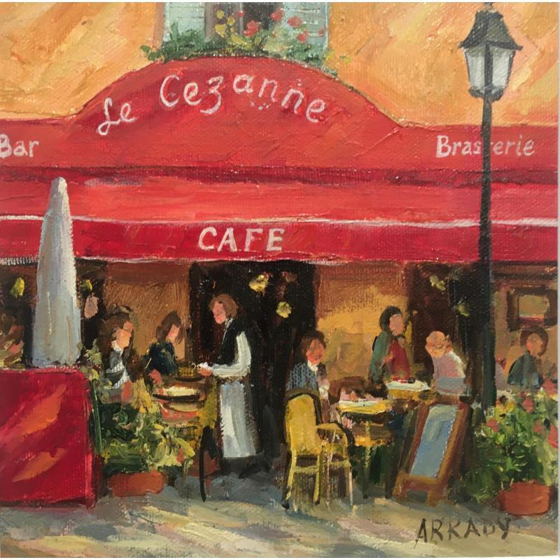 Gemälde Le Cézanne von Arkady | Gemälde Figurativ Alltagsszenen Öl