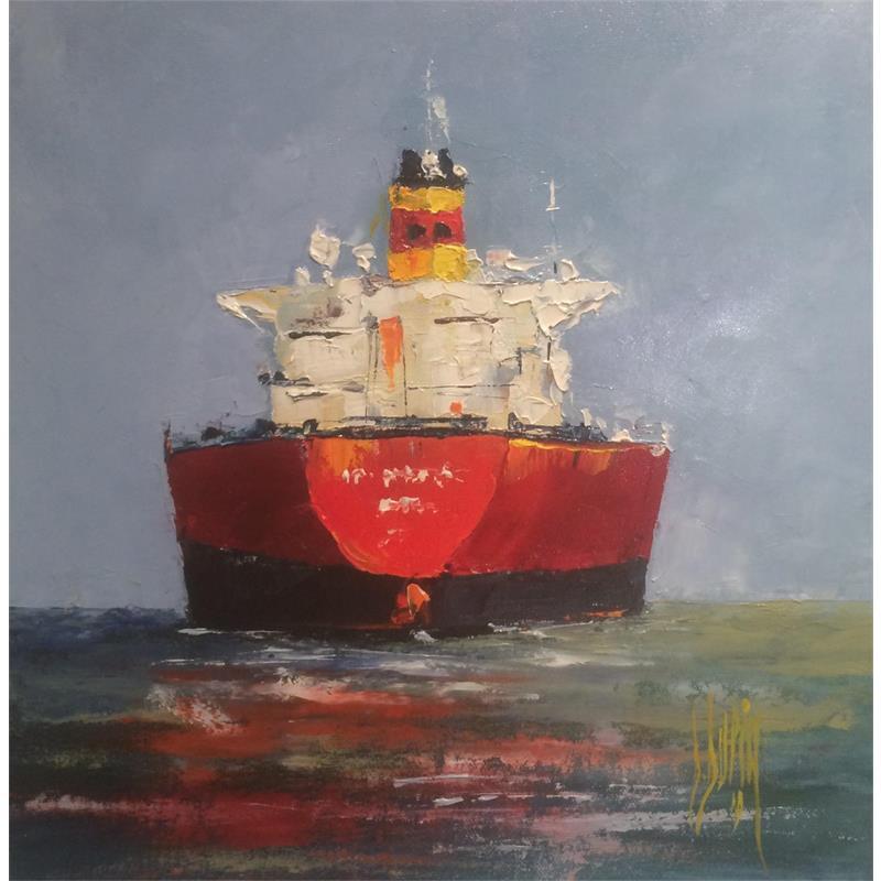 Painting Partir pour Acapulco by Dupin Dominique | Painting Figurative Oil Marine