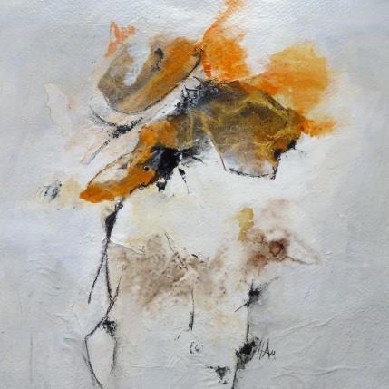 Painting L'AME EN FLEUR 2 by Han | Painting Abstract Mixed still-life