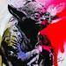 Painting yodas sight by Mestres Sergi | Painting Pop art Portrait Urban Pop icons Mixed