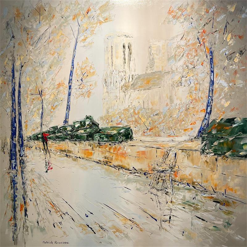 Peinture Comme un parfum de pluie par Rousseau Patrick | Tableau Huile