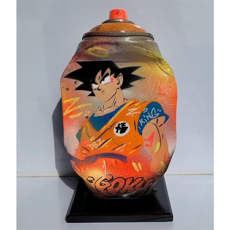 Sculpture Son Goku par Kedarone | Sculpture Pop Art Objets détournés icones Pop