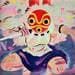 Painting Princesse Mononoke by Kedarone | Painting Pop art Pop icons Graffiti Posca