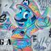 Peinture Mario par Kedarone | Tableau Street Art Graffiti Mixte icones Pop