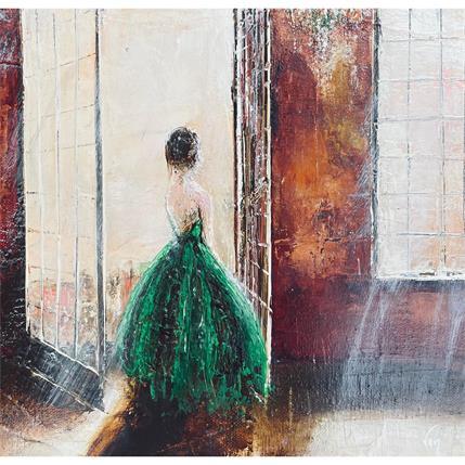 Painting Au bal by Mezan de Malartic Virginie | Painting Figurative Oil Life style