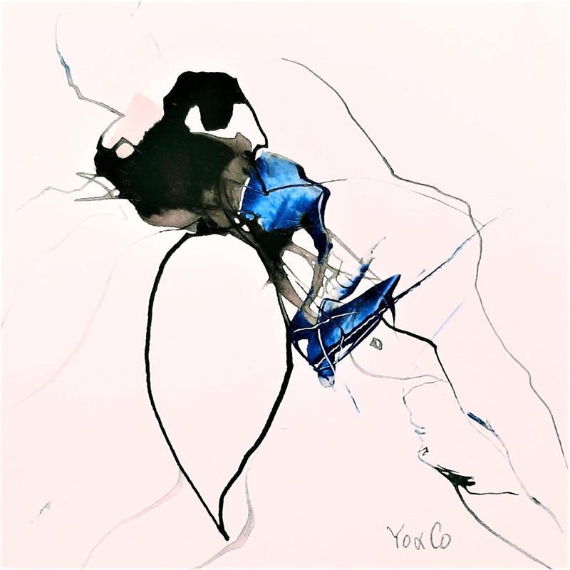 Gemälde Molécule von YO&CO | Gemälde Abstrakt Akt Tinte