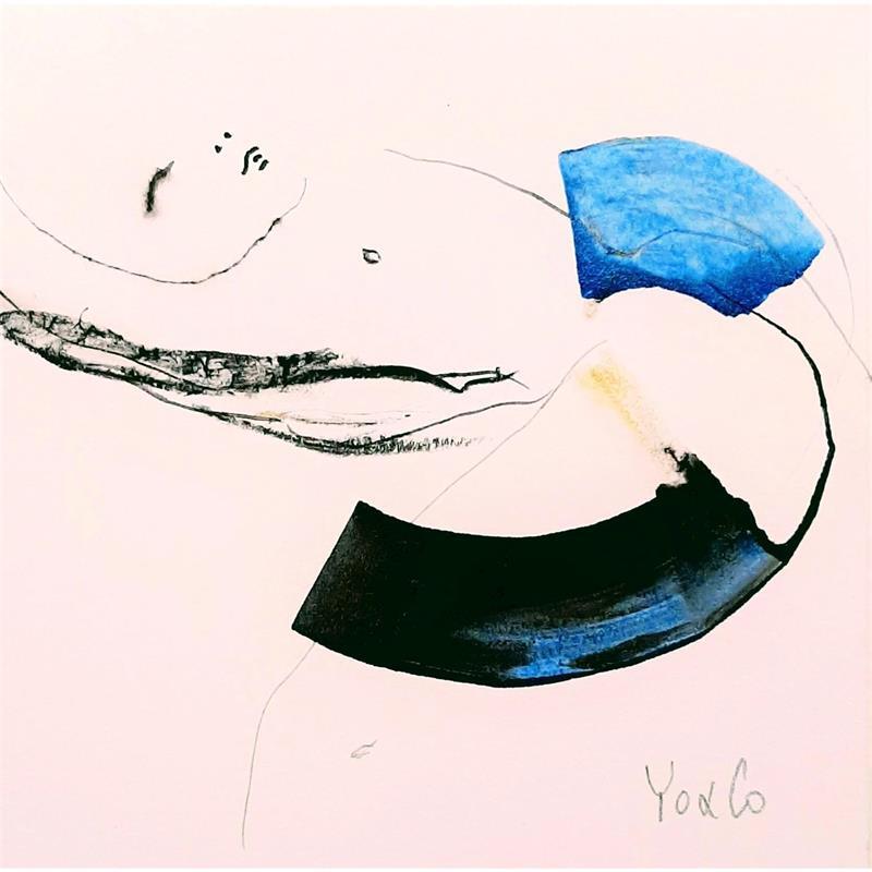 Painting Infinité by YO&CO | Painting Abstract Nude Ink
