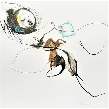 Gemälde Encore un peu -1 von YO&CO | Gemälde Abstrakt Tinte Akt, Pop-Ikonen