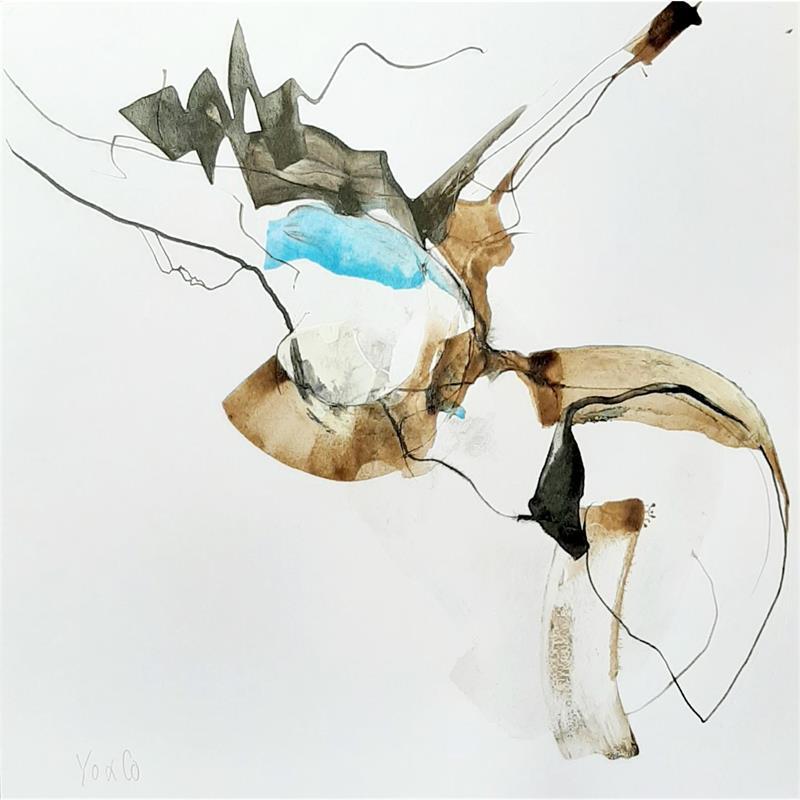 Gemälde Splash -9 von YO&CO | Gemälde Abstrakt Tinte Akt