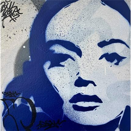Painting Blue face by OneAck | Painting  Acrylic Pop icons
