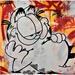 Gemälde Garfield on graffiti wall von OneAck | Gemälde Acryl