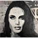 Gemälde The black and white Angelina von OneAck | Gemälde Acryl
