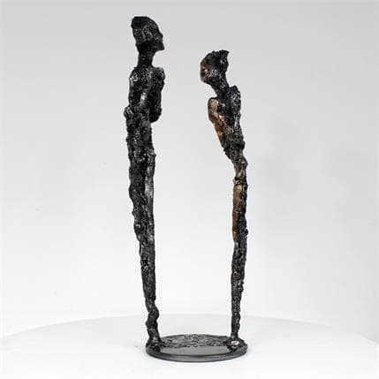 Sculpture Duo muses 63-22 by Buil Philippe | Sculpture Classic Metal Nude