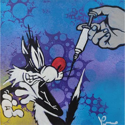 Gemälde Vaccine von Przemo | Gemälde Pop-Art Acryl Pop-Ikonen, Tiere