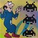 Painting Invaders by Przemo | Painting Pop-art Pop icons Acrylic