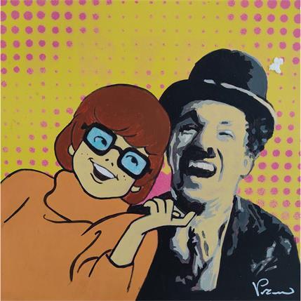 Gemälde A smile in the future von Przemo | Gemälde Pop-Art Acryl Pop-Ikonen, Porträt