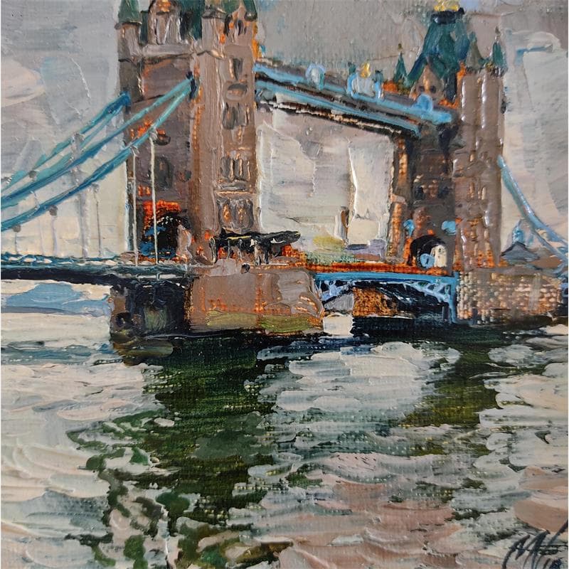 Painting TOWER BRIDGE by Niko Marina  | Painting Figurative Landscapes Oil