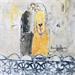 Painting En jaune et noir by Guillon Anne | Painting Figurative Life style